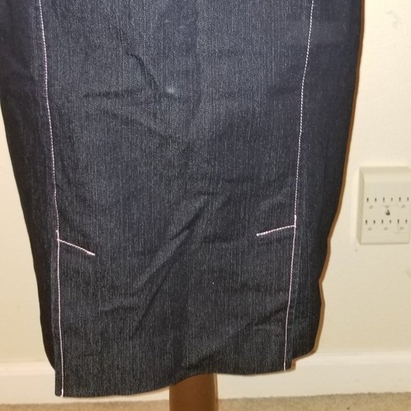 ✅#136B NWT Nicole by Michelle Miller Denim Skirt 4 - Picture 4 of 13